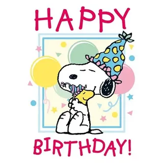 10er Set Postkarte SNOOPY/PEANUTS - Motiv: HAPPY BIRTHDAY - SNOOPY AND WOODSTOCK, Anlass: Cartoon/Satire International, Künstler/Verlag: CLOSE UP © UNITED FEATURE SYNDICATE, INC, Größe: A6