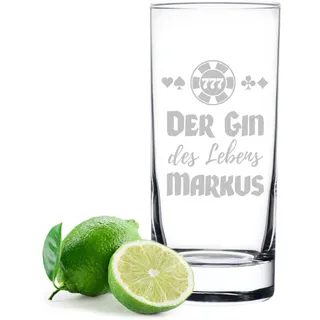 polar-effekt Gin Glas 485 ml mit personalisierter Gravur - Cocktailglas mit Spruch - individuelle Geschenkidee - Trinkglas für Cocktails und Drinks - extra spülmaschinenfest