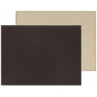Freeform Platzset, rechteckig, schokobraun/creme