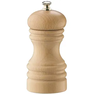 Zassenhaus Pfeffer oder Salzmühle Berlin aus Buche in der Farbe Natur 12cm, Maße: 5,1cm x 5,1cm x 11,4cm, 020007