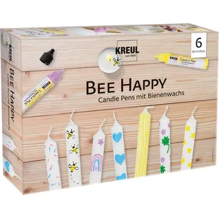 Kreul Candle Pen 6 St. 29 ml Gelb/Grün/Lila/Rosa/Schwarz