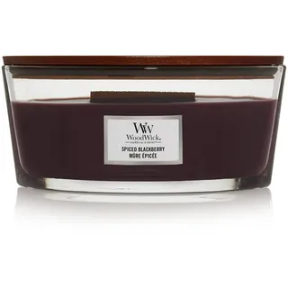 Woodwick Spiced Blackberry Duftkerze 454 g lila