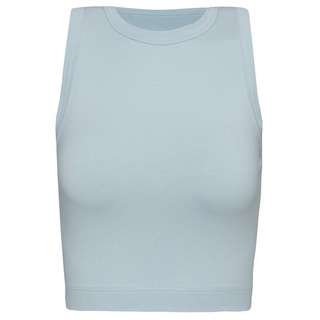 Evoni Crop-Top Damen Shirt Top bauchfrei blau XS(34)
