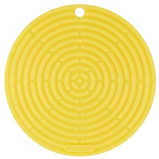 Le Creuset Runder Topflappen aus Silikon, ⌀ 20 cm, Citrus, 93000230403200