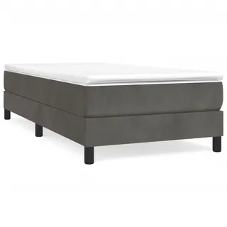vidaXL Boxspringbettgestell 90 x 200 cm Dunkelgrau