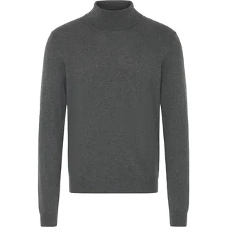 CASUAL FRIDAY Rollkragenpullover CASUAL FRIDAY "Rollkragenpullover CFEdin", Herren, Gr. M, grau (dunkelgrau melange), Obermaterial: 95% Baumwolle CO. 5% Kaschmir WS., Pullover Rollkragenpullover