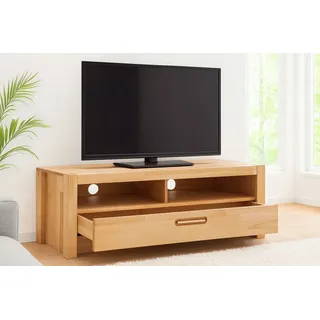 bv-vertrieb TV-Schrank Lowboard TV-Schrank Fernsehschrank Wandregal Kernbuche Metallgriff