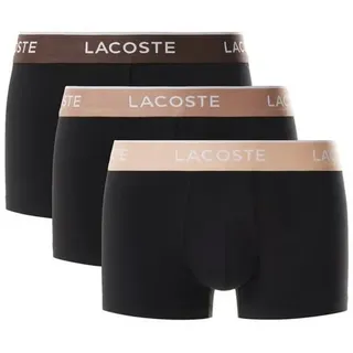 Lacoste Boxershorts Boxershorts Unterhosen 3-Pack (3-St) schwarz XL