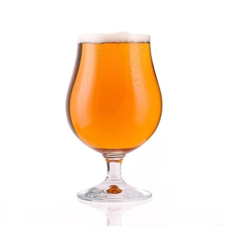 Stölzle Lausitz Biertulpe Berlin 6er-Set I 400ml Biergläser Set optimal für Bierliebhaber I Spülmaschinengeeignetes Biertulpen Set groß I Bruchresistente Weizentulpen aus bleifreiem Kristallglas