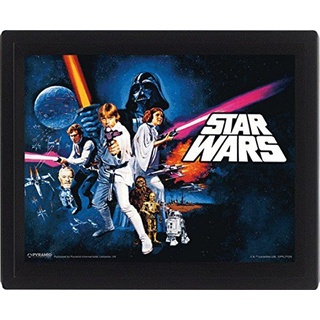 1art1 83921 Star Wars - Episode IV, Hoffnung, 3D-Poster Gerahmt 3D-Poster (gerahmt) 25 x 20 cm
