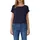 Fließendes Jersey-Shirt Blau 44