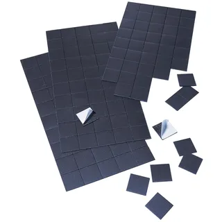 Franken Magnetplättchen, selbstklebend schwarz, Metall, 50 St.