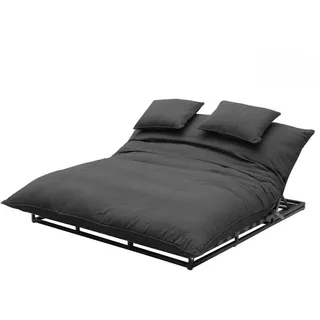 CLEMENTO Bona Doppel Loungeliege Aluminium Sunbrella - Anthrazite