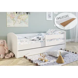 Kids Collective Kinderbett 70 x 140 cm Holz lackiert weiß