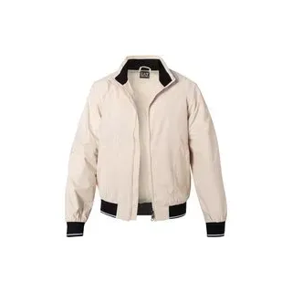 EA7 Herren Jacke beige Mikrofaser unifarben, beige, Frühjahr/Sommer 2024