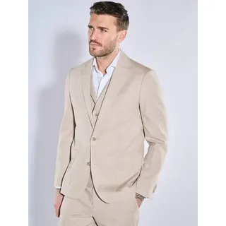 emilio adani Herren Anzug-Sakko slim fit Beige uni - 94