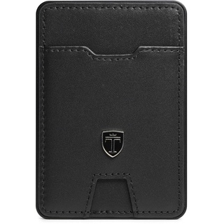 Houton Herren-börse mit Klammer, RFID-blockierende Geldbörse – Minimalistische Mini-Brieftaschen, doppelt gefaltet, für Männer mit Geschenk, Carbon (Schwarz) - 4345728216