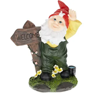 Relaxdays Gartenzwerg 27 cm Bunt