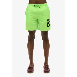 Superdry Sportswear Logo 17 ́ ́ Badeshorts Neon Green - M