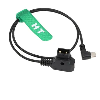 HangTon Stromkabel D-Tap auf USB Typ C für Tilta Nucleus Nano II DJI Focus Pro Motor SDR Getriebe V-Mount Akku, rechtwinkliger 90-Grad-USB-C