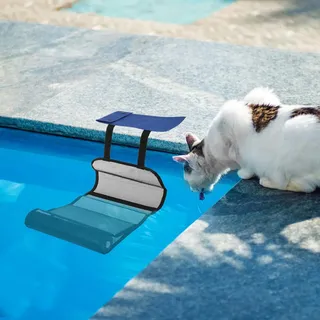 Dinchaakuarry Pool Critter Escape - Tierauspuff-Rampe, Tierrettungsrampe, Teich-Tier-Rampe | Faltbare Tierrampe, Tierschutzrampe, Tierrettung im Pool für Schwimmbecken 27,9 x 15,2 x 7,6 cm