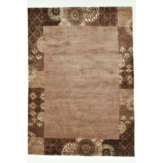 Teppich Talonga Silk org. Nepal, THEKO, Rechteckig, 170 x 240 cm, Braun braun