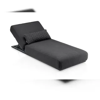 KETTLER EGO Sonnenliege, gepolstert,  213x90x33 cm, Aluminium, Schwarz
