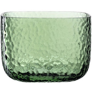 Leonardo Vase, Grün, Glas, 18x13x14.3 cm, handgemacht, zum Stellen, auch für frische Blumen geeignet, Dekoration, Vasen, Glasvasen