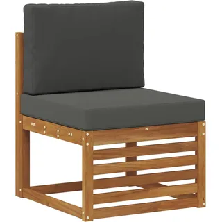 vidaXL Outdoor-Sofagarnitur 5-tlg. Natur/Anthrazit
