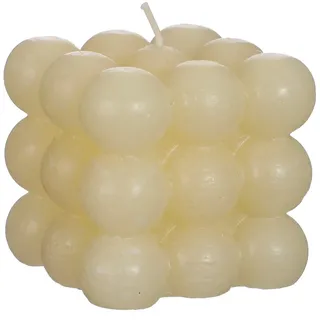 ideas 4 seasons Formkerze Bubble Candle, Dekokerze 8 x 8 cm weiß