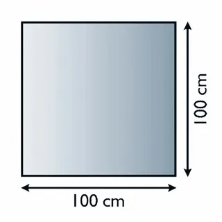 Lienbacher Funkenschutzplatte Glasbodenplatte Quadrat 6mm Stärke
