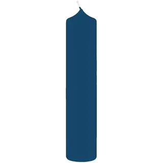 Altar Kerze Blau Petrol 25 x 9 cm im XXL Format deutsche Marken Kerzen Kopschitz Kerzen in RAL Kerzenqualität