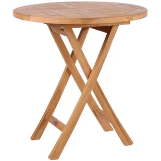 bene living Sutton Klapptisch Ø 70 x 70 cm braun