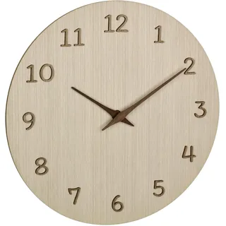 TFA Wanduhr 30,0 cm 60.3072.01 hellbraun