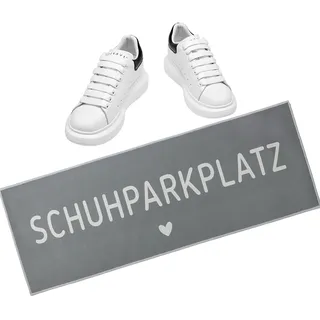 Schuhmatte,Humorvolle Schuhparkplatz Fußmatte 5mm Ultradünn,Wasser- & Schmutzabweisend,Hochwertiger Druck,Maschinenwaschbar & Zuschneidbar,Ideal für Eingang,Flur,Innen- & Außenbereich
