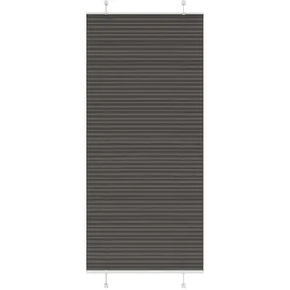 vidaXL Plissee 85 x 200 cm schwarz