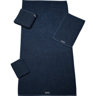 ROSS Handtuch ROSS Serie SELECTION Handtuch Duschtuch Waschhandschuh Gästetuch 4007-25, GOTS Verifiziert, Nachtblau, Frottee (1-St), rechteckig blau 30 cm x 50 cm