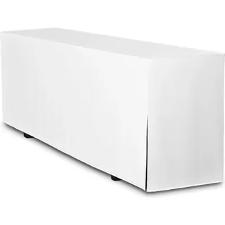 TexDeko Biertischhusse Premium Weiß 220 x 80 cm
