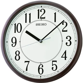 Seiko Wanduhr 30,5 QXA756B braun