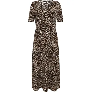 Zero Midikleid Leoprint Beige/Schwarz 42