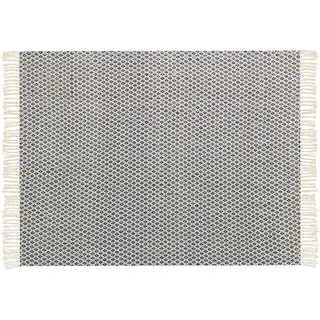Beliani Chyama Kuscheldecke 125 x 150 cm Schwarz/Beige