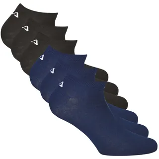 Fila Sneakersocken 6er Pack Schwarz/Blau 43-46