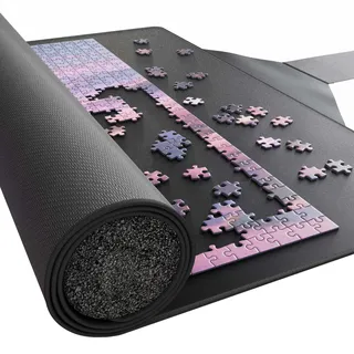 Puzzlup Puzzlematte bis 5000 Teile - 118 x 170 cm - Premium Puzzle Rolle für 1000, 1500, 2000, 3000, 4000 und 5000 Teile - In Sekunden zusammenrollen - Puzzle Matte Rolle mit Geschenkverpackung
