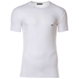 Emporio Armani T-Shirt Herren T-Shirt - Rundhals, Shirt, Halbarm, mit weiß S