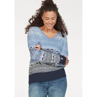 KangaROOS Jacquardpullover Blau XXL
