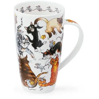 Dunoon Tasse Pussy Galore Katzen Henley 0,55 l Fine Bone China, 1-tlg.