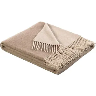 Biederlack Plaid Natur-Sand, 150x200