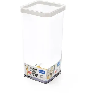 Rotho Frischhaltedose quadratisch transparent weiß 1,5 l