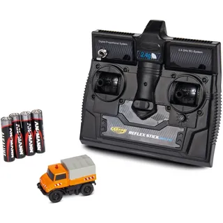 CARSON RC-Auto Unimog U406 Kommunal 2,4GHz RTR grau, orange, schwarz (500504125)