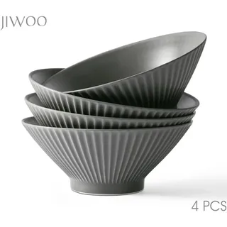 JIWOO Schüssel Schwarz 4-tlg.